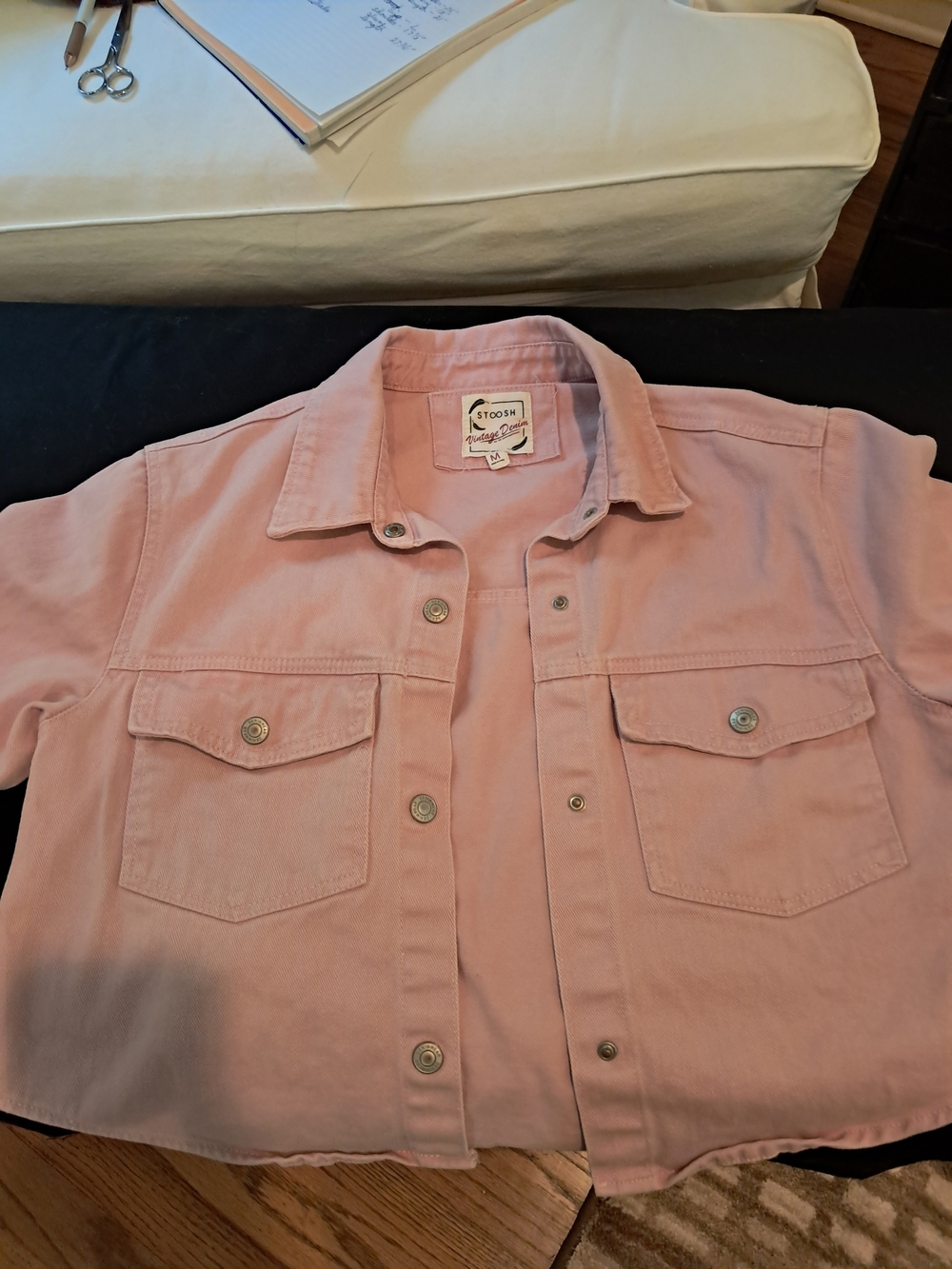 Women's Soft Pink Denim Jacket